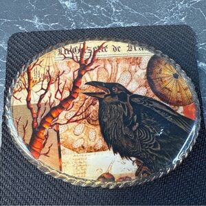 Vintage Raven Belt Buckle